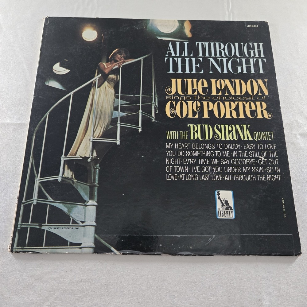 Julie London – All Through The Night W/ Bud Shank 1966 Vinyl LP - VG Tested